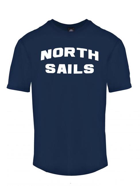 NORTH SAILS LOGO Cotton T-shirt blue navy - T-shirt