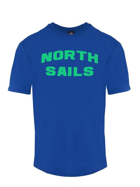 NORTH SAILS LOGO Cotton T-shirt bluette - T-shirt