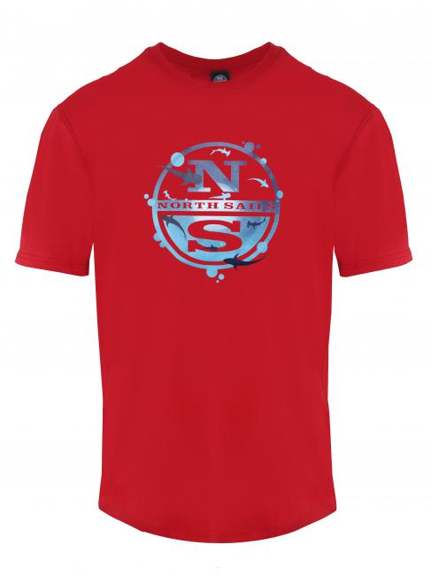 NORTH SAILS SEA LOGO Cotton T-shirt red - T-shirt