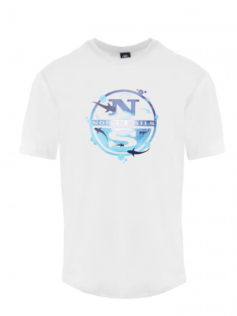 NORTH SAILS SEA LOGO Cotton T-shirt white - T-shirt