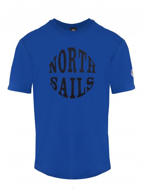 NORTH SAILS ROUND LOGO Cotton T-shirt bluette - T-shirt