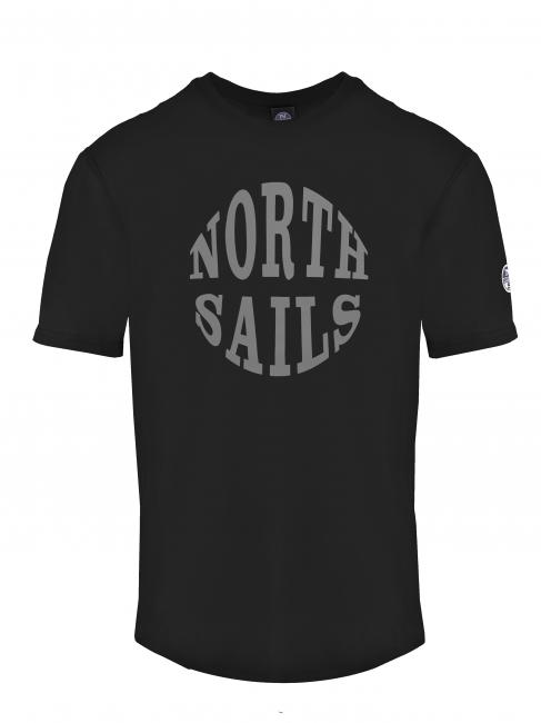 NORTH SAILS ROUND LOGO Cotton T-shirt black - T-shirt