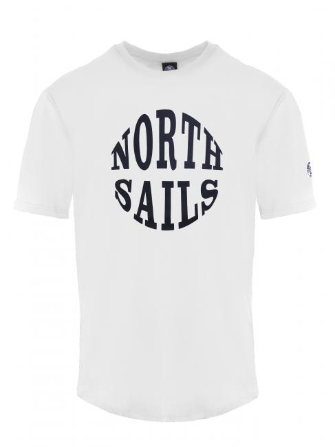NORTH SAILS ROUND LOGO Cotton T-shirt white - T-shirt