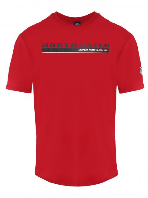 NORTH SAILS NEWPORT Cotton T-shirt red - T-shirt