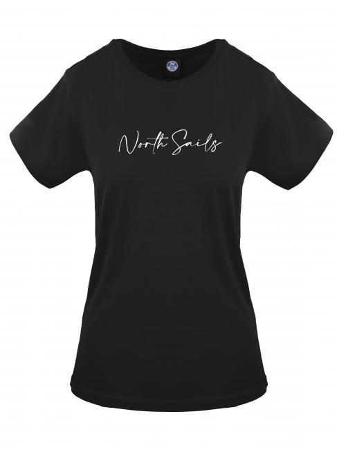 NORTH SAILS LOGO Cotton T-shirt black - T-shirt