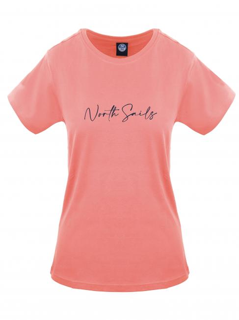 NORTH SAILS LOGO Cotton T-shirt rose - T-shirt