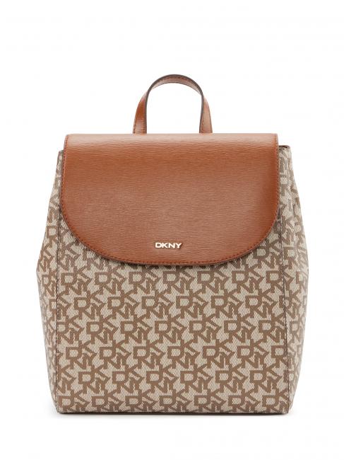 DKNY BRYANT Backpack with flap chino / crml - Women’s Bags