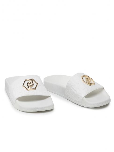 LIUJO KOS Embossed logo slipper kylie 4 sneaker white - Women’s shoes