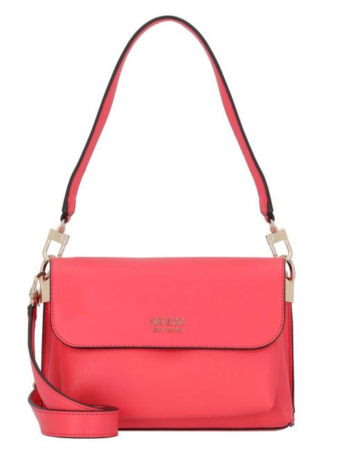 GUESS ECO MIA  Shoulder bag with flap and shoulder strap camellia - Women’s Bags