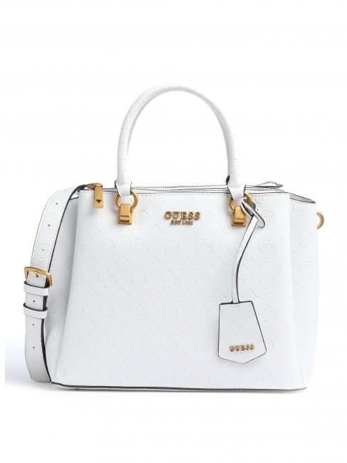 GUESS ZANELLE STATUS Handbag with shoulder strap white logo - Women’s Bags