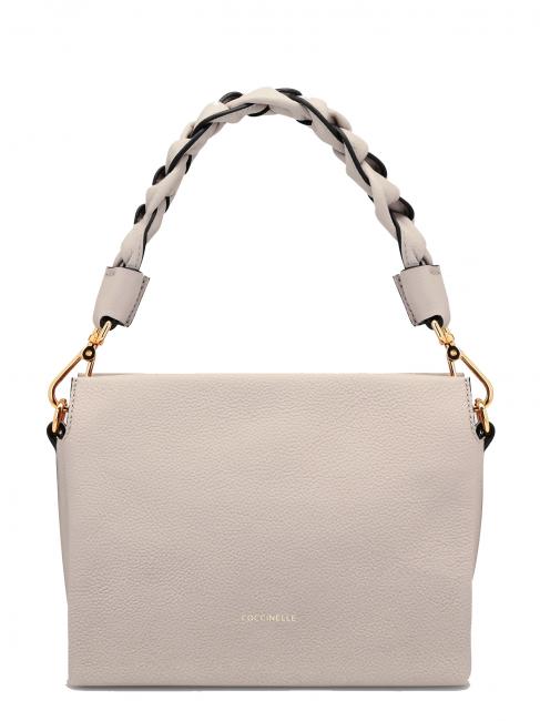 COCCINELLE BOHEME Handbag, with shoulder strap, in leather powder pink - Women’s Bags