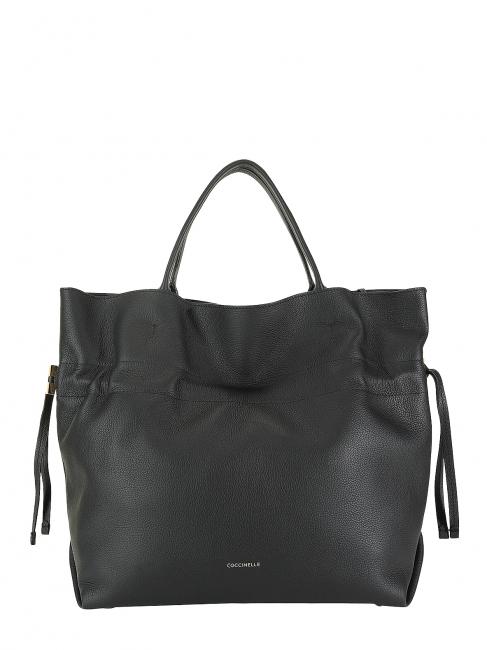 COCCINELLE ROMANCE L Handbag, with shoulder strap, in leather Black - Women’s Bags
