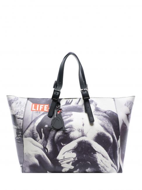 L'ATELIER DU SAC LIFE PETITE NICOLE Shopping bag with clutch bag dogs - Women’s Bags