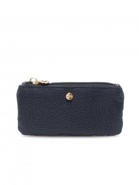 BORBONESE ECO LINE Rectangular key pouch dark black - Key holders