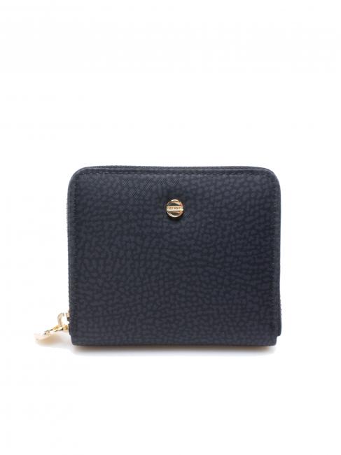 BORBONESE CLASSICA  Medium zip around wallet dark black - Women’s Wallets