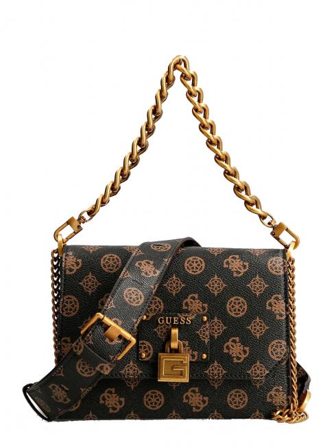GUESS CENTRE STAGE Mini Bag with logo print vikky large roo tote bag mochalog - Women’s Bags