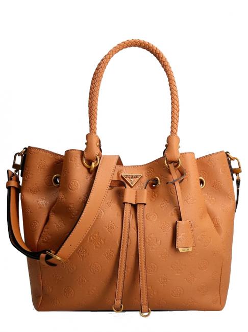 GUESS HELAINA Bucket bag albury caramel tote bag - Women’s Bags