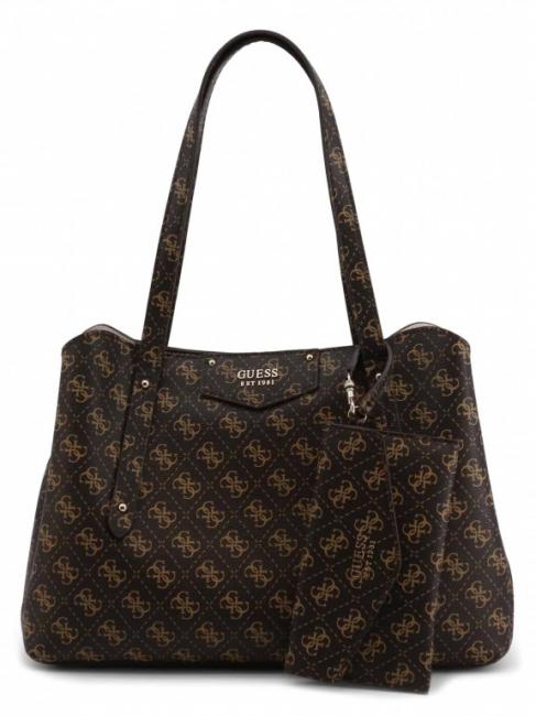 GUESS ECO BRENTON Girlfriend Shopping Bag brown - Women’s Bags