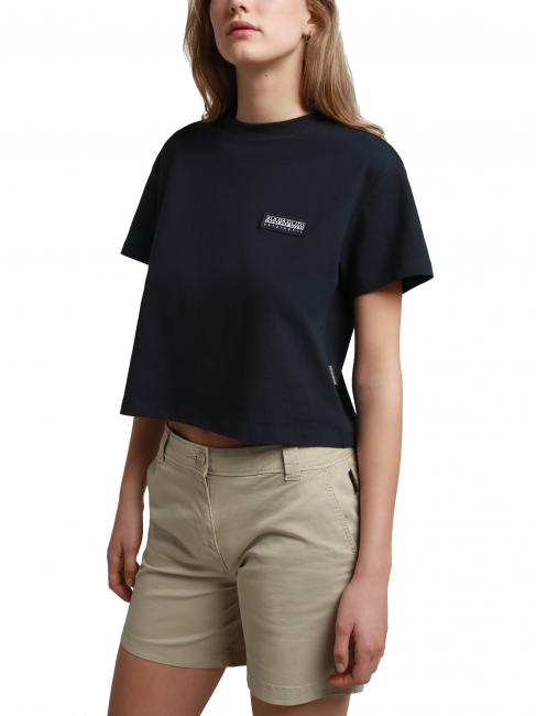 NAPAPIJRI S-MORGEN W Cotton crew neck T-shirt blu marine - T-shirt