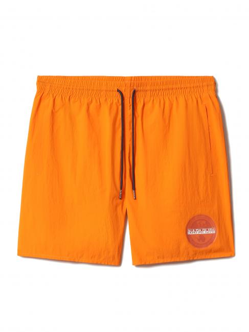 NAPAPIJRI V-VERNEY Logo print boxer costume orange popsicle - Swimwear