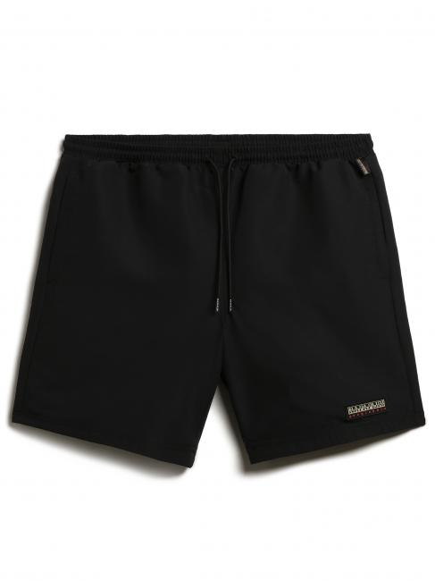 NAPAPIJRI V-TRIENT Medium length swimsuit with logo pockets black 041 - Swimwear