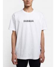 NAPAPIJRI S-BOX SS Logo box cotton T-shirt bright white 002 - T-shirt - 1