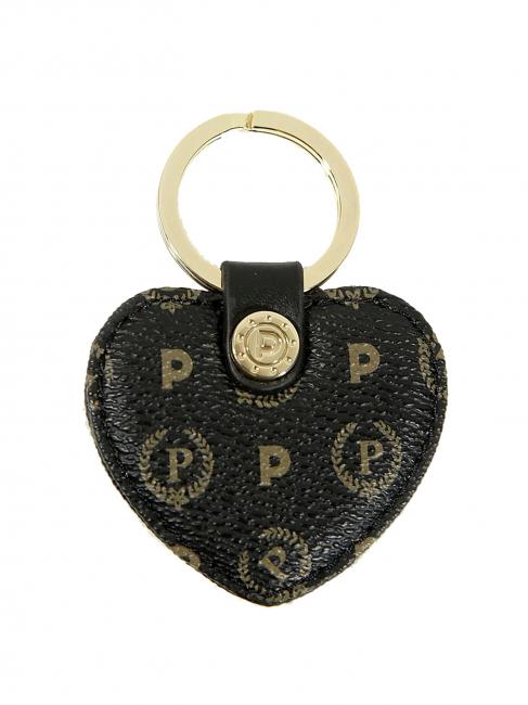 POLLINI key ring HERITAGE, heart-shaped Black - Key holders