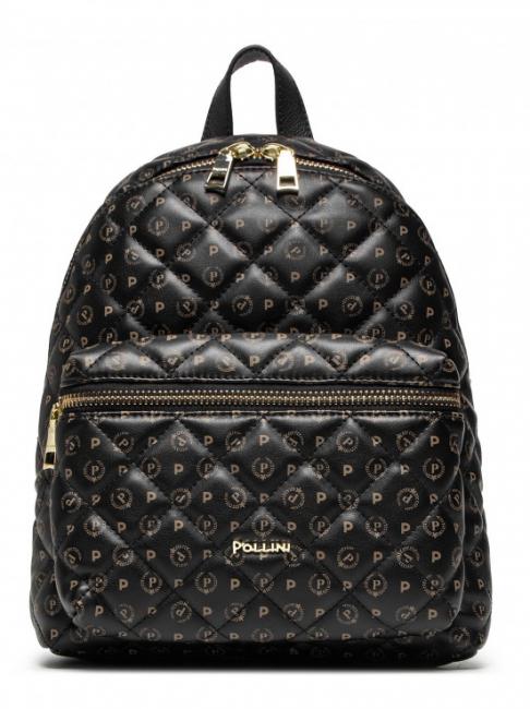 POLLINI HERITAGE MATELASSE Backpack Black - Women’s Bags