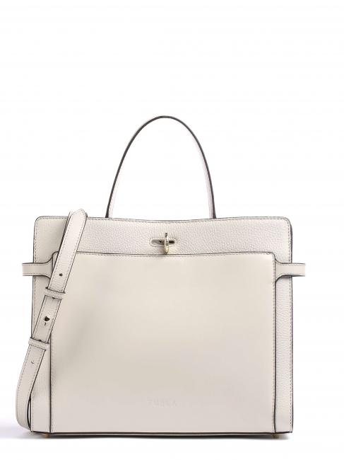 FURLA NARCISO Handbag, with shoulder strap pearl e + marble c + black - Women’s Bags