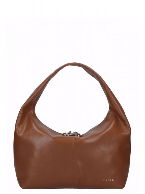 FURLA GINGER Shoulder bag, in leather cognac - Women’s Bags