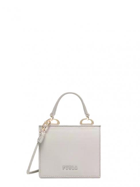 FURLA FUTURA Micro Bag in leather pearl - Women’s Bags