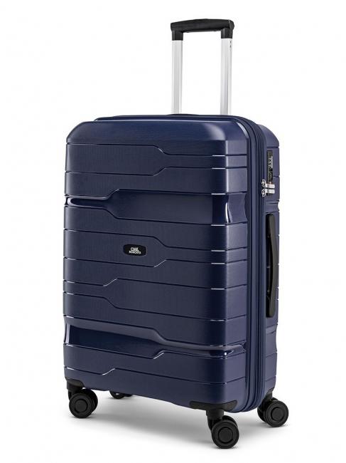 CIAK RONCATO DISCOVERY Medium size trolley, expandable BLUE - Rigid Trolley Cases
