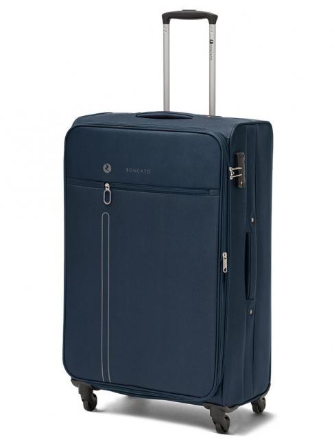 R RONCATO ONE WAY Large size trolley, expandable blu navy - Semi-rigid Trolley Cases