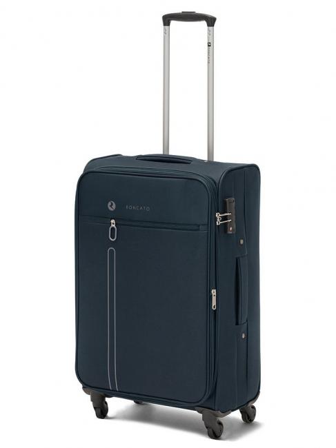 R RONCATO ONE WAY Medium size trolley, expandable BLUE - Semi-rigid Trolley Cases