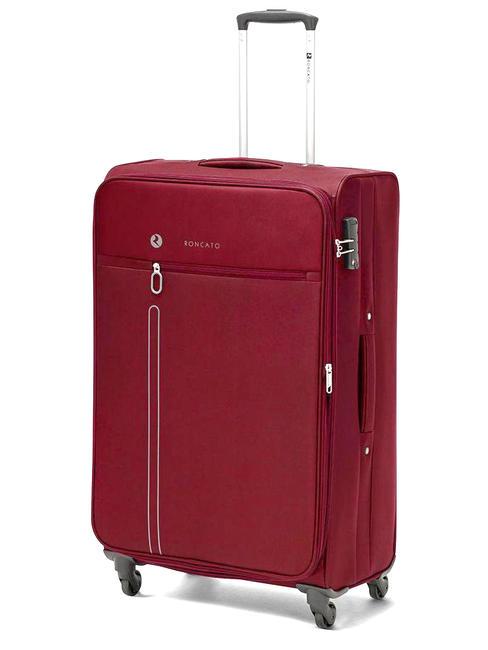 R RONCATO ONE WAY Large size trolley, expandable Red - Semi-rigid Trolley Cases