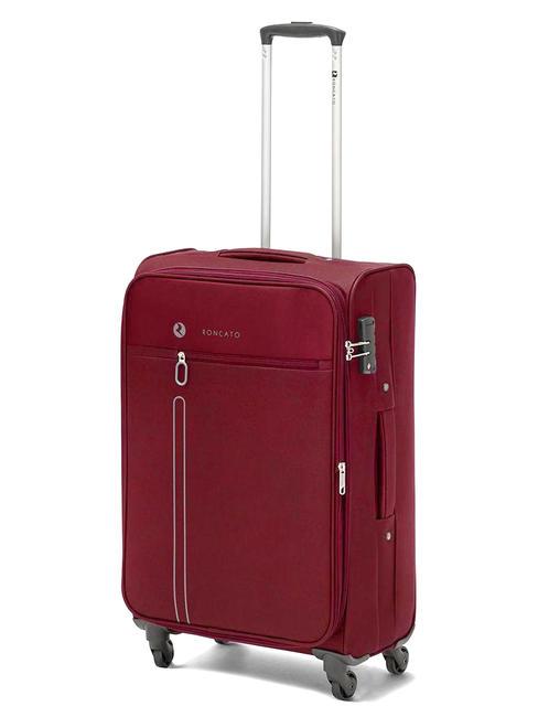 R RONCATO ONE WAY Medium size trolley, expandable Red - Semi-rigid Trolley Cases