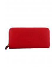 TWINSET LASERED OVAL T Large zip around wallet - Women&rsquo;s Wallets