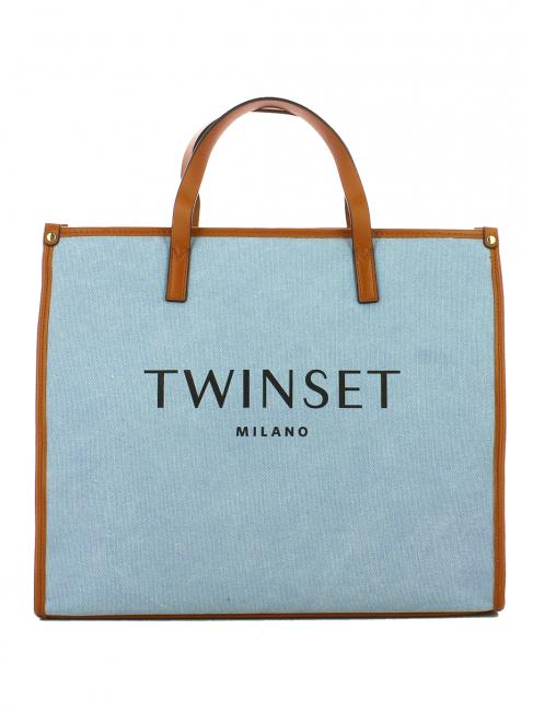 TWINSET CANVAS Handbag with shoulder strap infinite blue - Women’s Bags