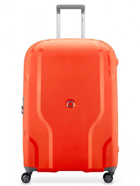 DELSEY CLAVEL  Large expandable trolley red-orange - Rigid Trolley Cases