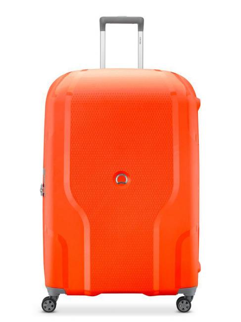DELSEY CLAVEL  Extra large, expandable trolley red-orange - Rigid Trolley Cases