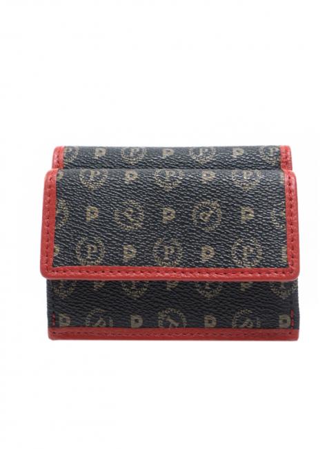POLLINI HERITAGE Wallet with flap black lacquer - Women’s Wallets