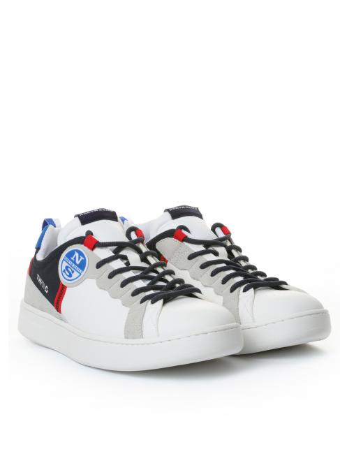 NORTH SAILS FENDER TW-01 Laced sneaker white / navy / red - Men’s shoes