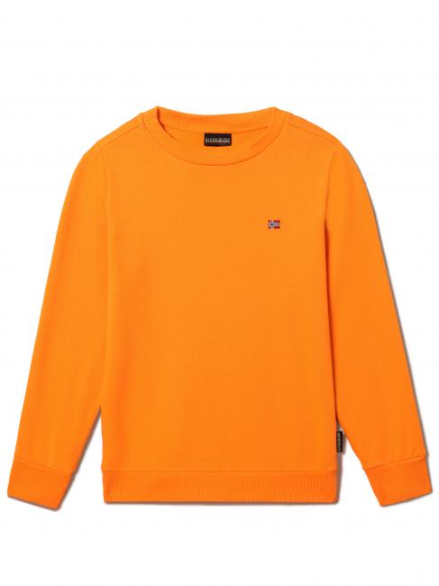 NAPAPIJRI K BALIS Cotton micro flag crewneck sweatshirt orange popsicle - Baby Sweatshirt