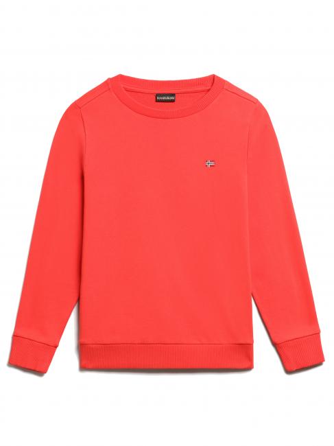 NAPAPIJRI K BALIS Cotton micro flag crewneck sweatshirt bright red r89 - Baby Sweatshirt