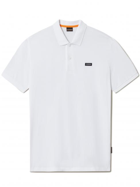 NAPAPIJRI E-RHEMES Supima regular cotton micrologue polo shirt bright white 002 - Polo shirt