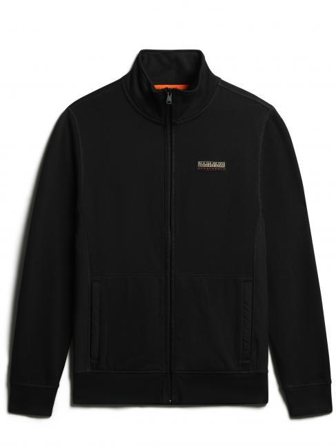 NAPAPIJRI B-VENS Full zip cotton turtleneck sweatshirt black 041 - Sweatshirts