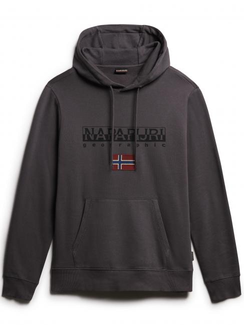 NAPAPIJRI B-AYAS Hooded sweatshirt with flag and logo volcano - Sweatshirts
