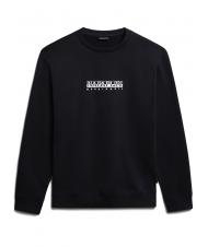 NAPAPIJRI B-BOX Logo crewneck sweatshirt blu marine - Sweatshirts - 1