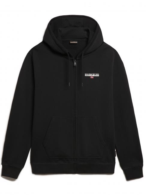 NAPAPIJRI B-ICE Full zip cotton hoodie black 041 - Sweatshirts