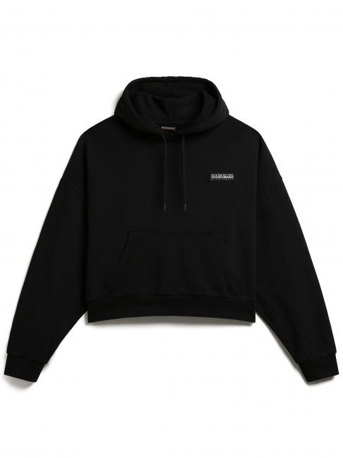 NAPAPIJRI B-MORGEX W Hooded sweatshirt and cotton logo black 041 - Women's Sweatshirts